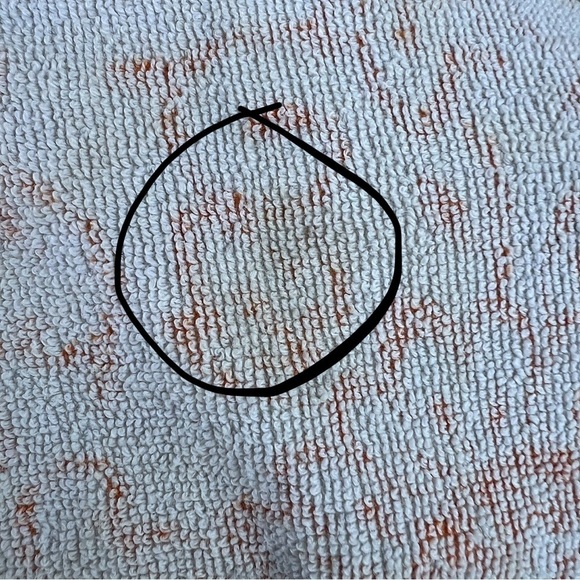 Vintage MCM Screen Prints by Sayco 2 Piece Towel Set White Orange Floral USA - Picture 13 of 14